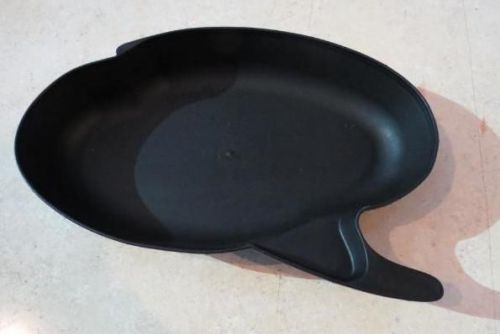 9 LOT - 12x8 Q-Shaped Quiznos Black Plastic Salad Bowl Cafe Restaurant Plate Sub