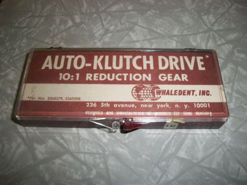 Whaledent Inc Auto-Klutch 10:1 Reduction Drive   dental