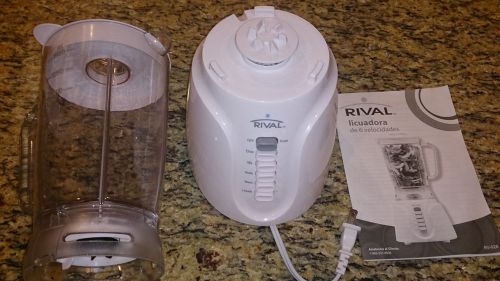 Rival 6-speed blender 48 oz countertop 350w white rv-928 for sale