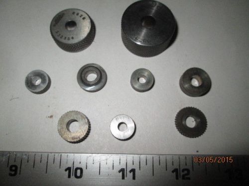 MACHINIST LATHE MILL Machinist Lot of Knurling Wheels s