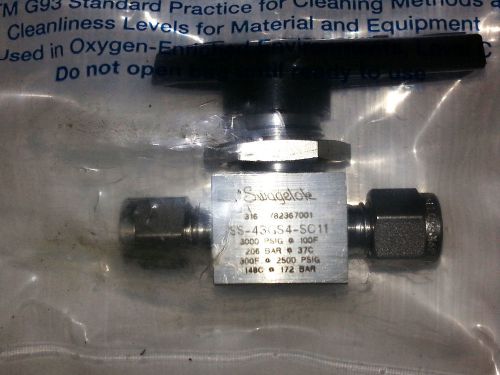 New Swagelok 316 Stainless Steel Valve SS-43GS4 -SC11