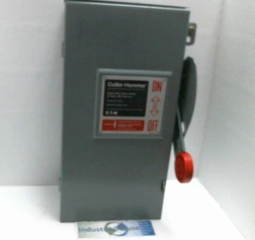 NIB CUTLER HAMMER DH361URK Heavy Duty Safety Switch Disconnect 600V 30A 3-Pole