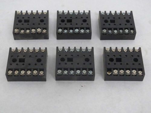 LOT 6 NEW CUSTOM CONNECTOR SD12 RELAY BASE SOCKET B373040