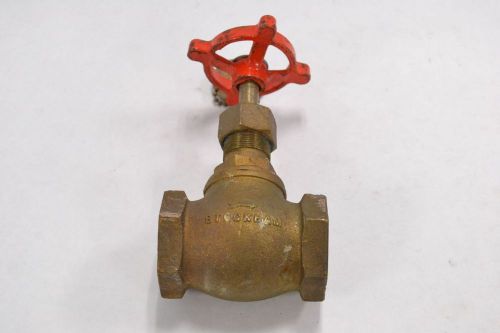 STOCKHAM B-13 CLASS 125S BRONZE THREADED 1-1/4 IN NPT GLOBE VALVE B323466