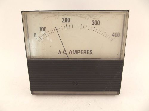 SQUARE D AC AMPERES 0-400 PANEL METER STYLE 63090-224-07-0001