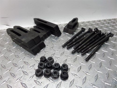 Assorted lot of machinist cnc milling machine table clamping set for sale