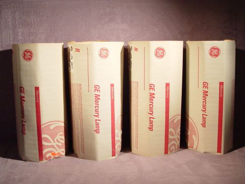 (4) FOUR BRAND NEW  GE 175 WATT MERCURY LAMP HR175DX39 H39 BALLAST TYPE