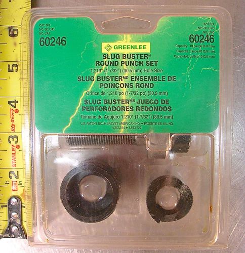 Greenlee model no. 60246, 1-7/32&#034; slug buster round knock-out punch set - new for sale