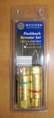 Flashback arrestor set torch style (FA-10) glassblowing lampworking welding New!