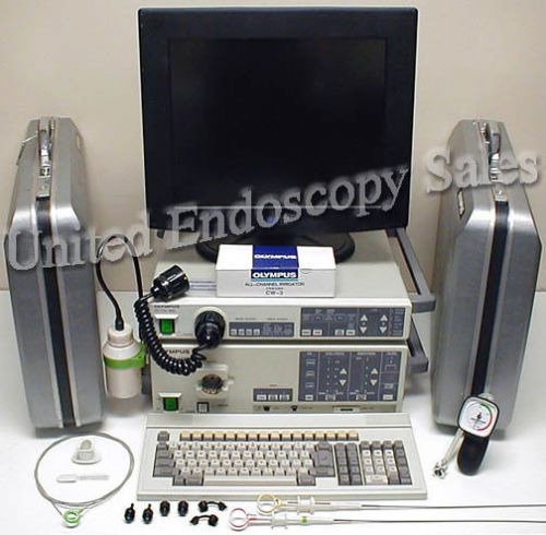 Olympus evis cv-100 video endoscopy system endoscope warranty!! for sale