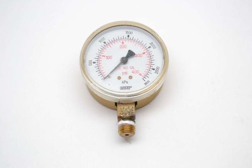 Wika 0-400psi 2-1/2 in 1/4 in npt pressure gauge b438591 for sale