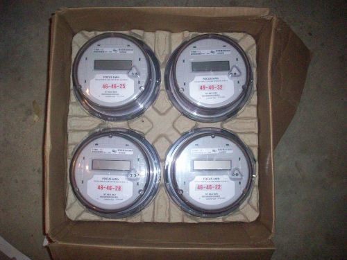 LOT OF 4 Ladis+Gyr 240V DIGITAL  ELECTRIC WATTHOUR METER KWH ,