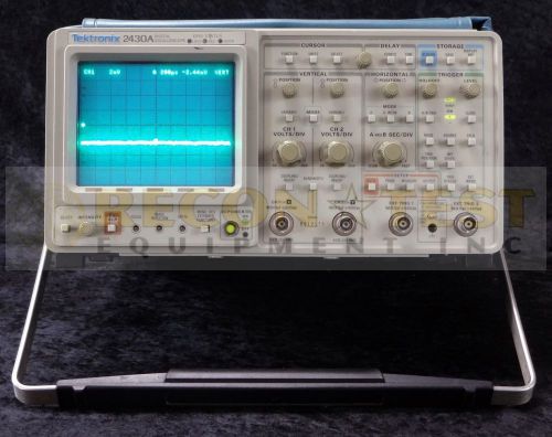 Tektronix 2430a dual trace digital storage oscilloscope; 150mhz for sale