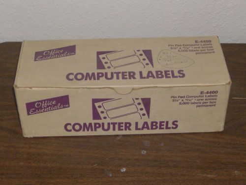 Avery 4013 White Dot Matrix Address Mailing Labels 3.5&#034; x 15/16&#034; Box of 5000