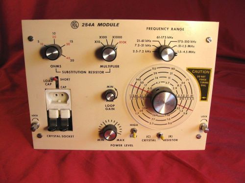 RFL Model 254A Module for the RFL 5950 Crystal Impedance Meter