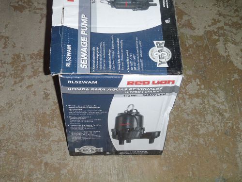 Red Lion RL52WAM 1/2-HP 9000-GPH Cast Iron Sewage Pump with Tethered Switch