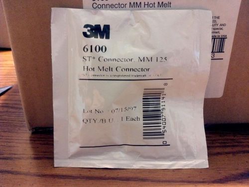 LOT of 57 - 3M 6100 Hot Melt ST MM 125 Fiber Optic Connector