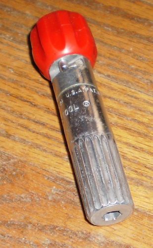 VTG. USA MADE  RATCHET SOCKET TOOL REVERSIBLE DRIVER VGC 4&#034; LONG PAT. 2989881