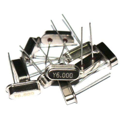 10 pcs 6.000 MHz 6 MHz 6M Hz Crystal HC-49S Low Profile AK