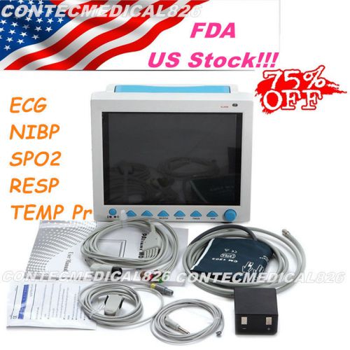US Seller, PROMOTION ICU / CCU Vital SignS Patient Monitor Portable System, FDA
