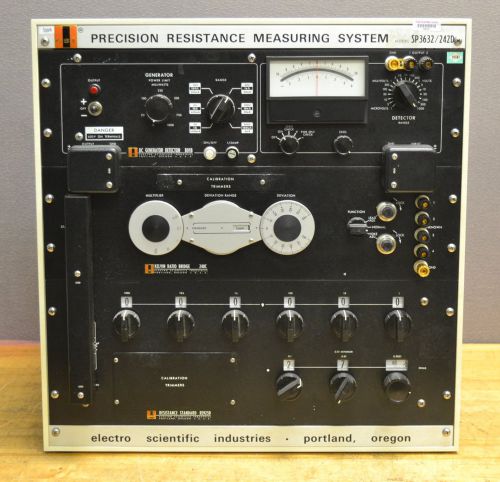 ESI 242D/SP3632 Precision Resistance Measuring System 5ppm GOOD 240C/RS925D/801B