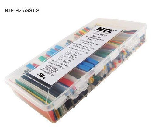 NTE Heat Shrink 2:1 Assorted Colors/Sizes 4 160 Pcs New
