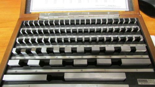 MHC 81pc RECTANGULAR PRECISION GAGE BLOCK SET ECONOMY GRADE  A8220