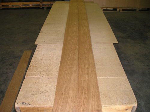 Flakey English Brown Oak Veneer. 7 x 131, 4 Pieces.(9)