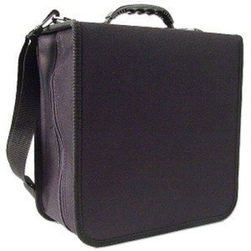 Blue Donuts CD / DVD Carrying Case, 288-CD Disc Storage Holder Wallet, Black