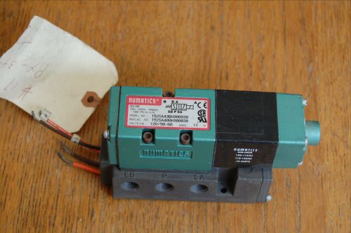 Numatics Valve Solenoid 152SA43BK000030 120V 150 psi max 152SA400K000030