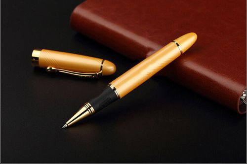 Gift Golden Business Medium Fountain JinHao Nib X450 Pen Gold