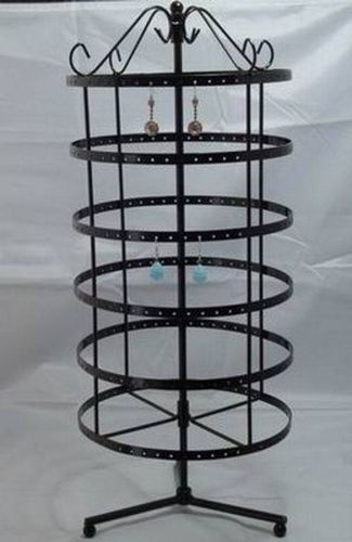 288  holes black color rotating earrings display stand rack holder