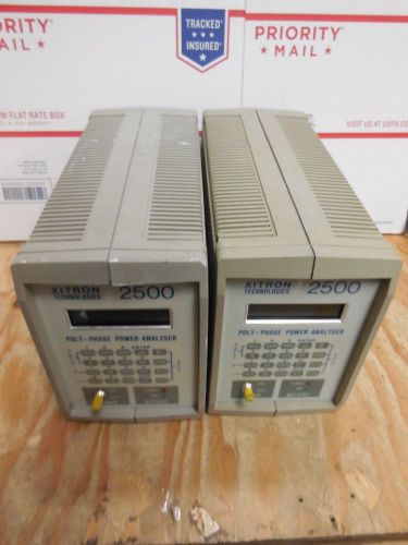 2X Xitron 2500W Poly-Phase Power Analyzer, GPIB 2500+AN