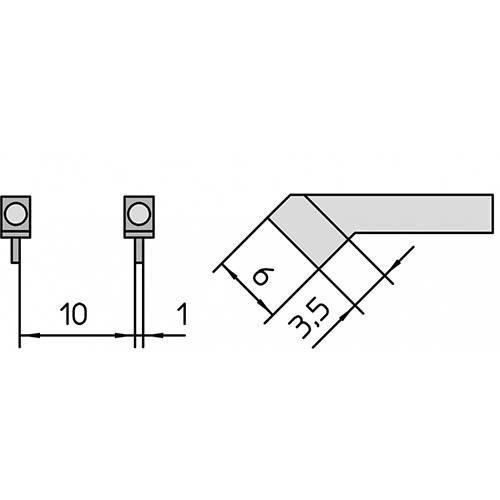 Weller 0054465999 RTW4MS Tweezer Tip Cartridge