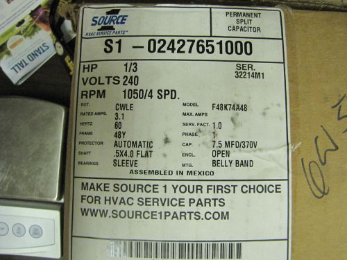 Source 1 ~ P# S1-08427651000 ~ Condensing Fan Motor M# F48K74A48