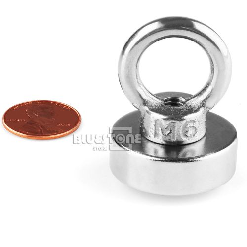 Powerful Strong Disc Rare Earth Permanent NdFeB Magnet D30x10mm + eyebolt ring