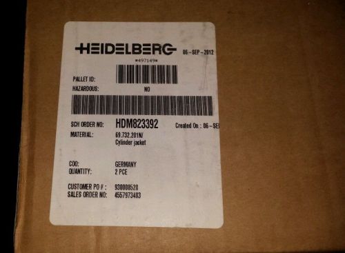 HEIDELBERG GTO-52 IMPRESSION CYLINDER JACKET FROM HEIDELBERG NO AFTER MARKET