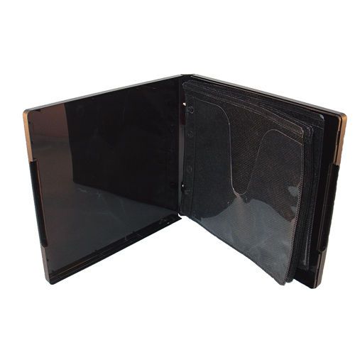 100 New Top Quality 6-CD/DVD Black Poly Case w/Sleeve,LDB-PP6BLK