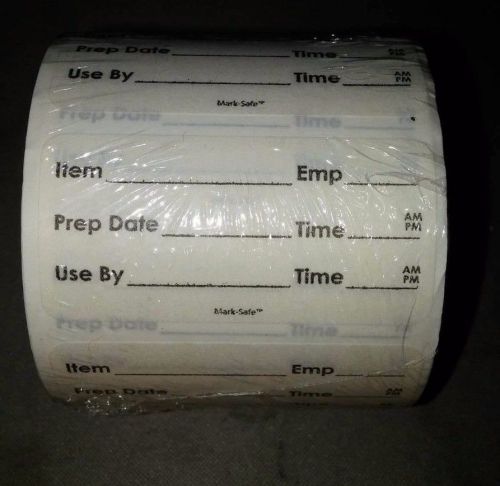 Mark-safe dissolvable labels item/date/temp food safety food prep 2&#034; x 1&#034;  500 for sale