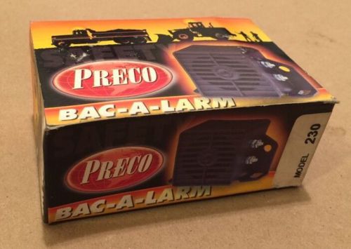 Preco Bac-A-Larm Backup Alarm Model 230 97db 12v 200 Series SAE J994