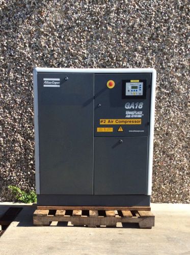 25hp atlas copco screw air compressor, #954 for sale