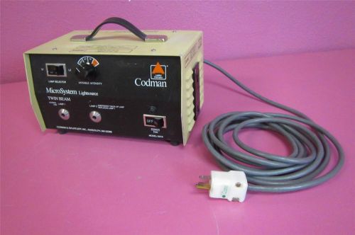 Codman Fiberoptics Micro System Microscope Twin Beam Light Source Model-1501X