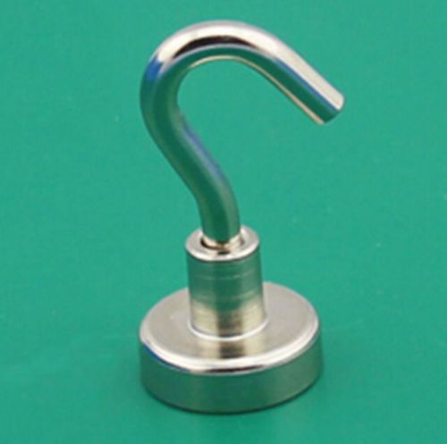 1pcs D16 Holding Force 5.5 KG Neodymium Permanent Hanger Magnets Hook #A40a