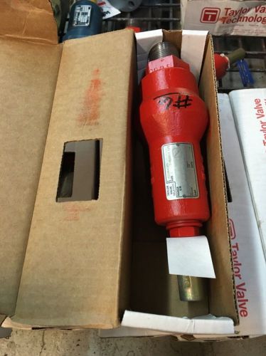 1-1&#034; Taylor Safety Relief Valve, Model 8200, 1&#034; Inlet X 1-1/2&#034; Outlet, 5000PSIG,