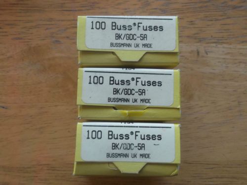 GDC-5 BOX OF 100  NEW BUSSMANN    5X20MM  NEW