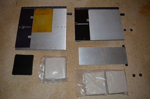 2 Kingsley machine Base plates. 10&#034; x 10&#034;  &amp;  8&#034; x 10&#034; . Hot foil stamping