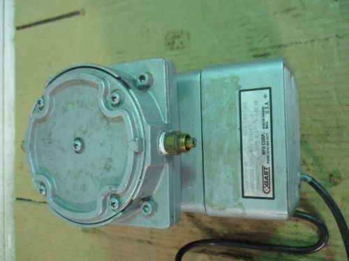 GAST VACUUM PUMP #5241151D MOD:2Z866 115/120VAC 3/8&#034;PORTS 1 FOOT MISSING USED