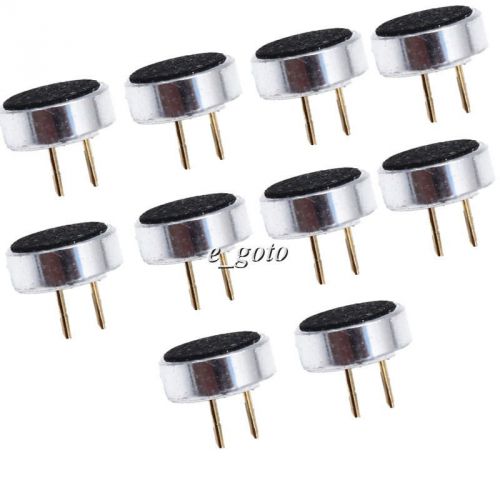 10pcs  Microphone 6*2.2mm Capacitive Electret Microphone 52DB Sensitivity