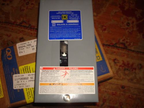 SQUARE D LOAD CENTER SUB PANEL ELECTRIC BREAKER BOX 2 POLE 1-PH