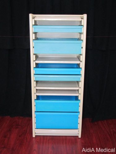 Herman miller costruc medical c-locker storage cabinet with tambour door #43865s for sale